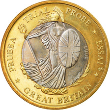 Great Britain, Euro, 2003, unofficial private coin, AU(55-58), Bi-Metallic