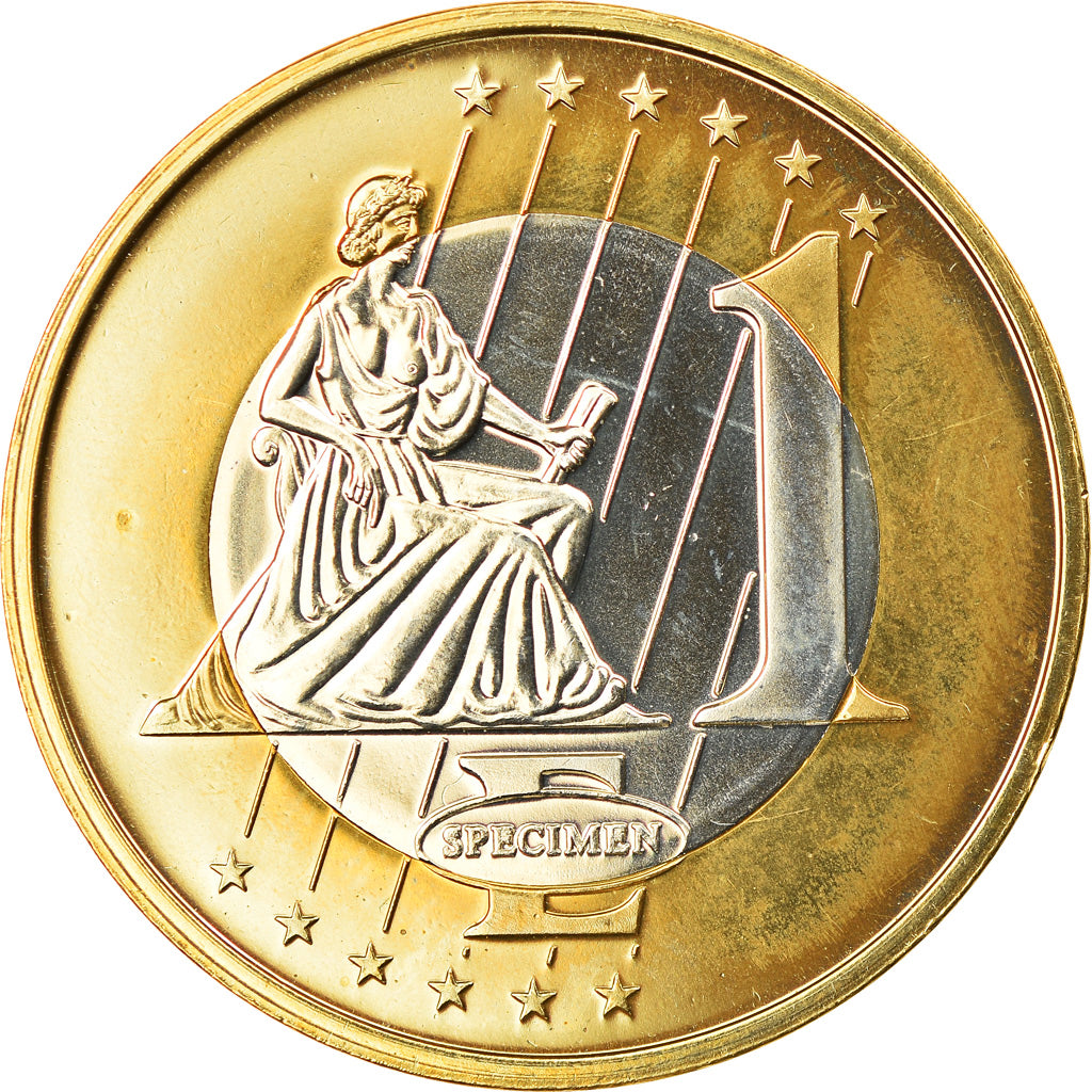 Malta, Euro, 1999, unofficial private coin, MS(63), Bi-Metallic
