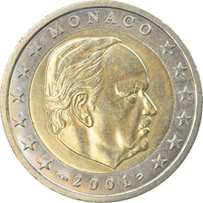 Monaco, 2 Euro, 2001, Paris, AU(55-58), Bi-Metallic, KM:174