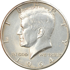 Coin, United States, Kennedy Half Dollar, Half Dollar, 1964, U.S. Mint