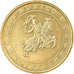 Monaco, 10 Euro Cent, 2001, Paris, EF(40-45), Brass, KM:170
