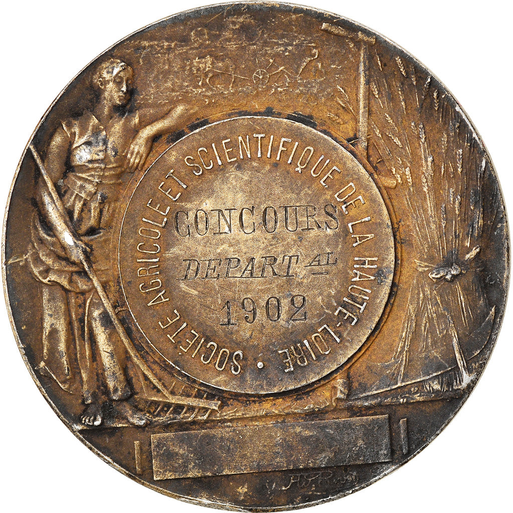 France, Medal, Société d'Agriculture de la Haute-Loire, 1902, Erdmann