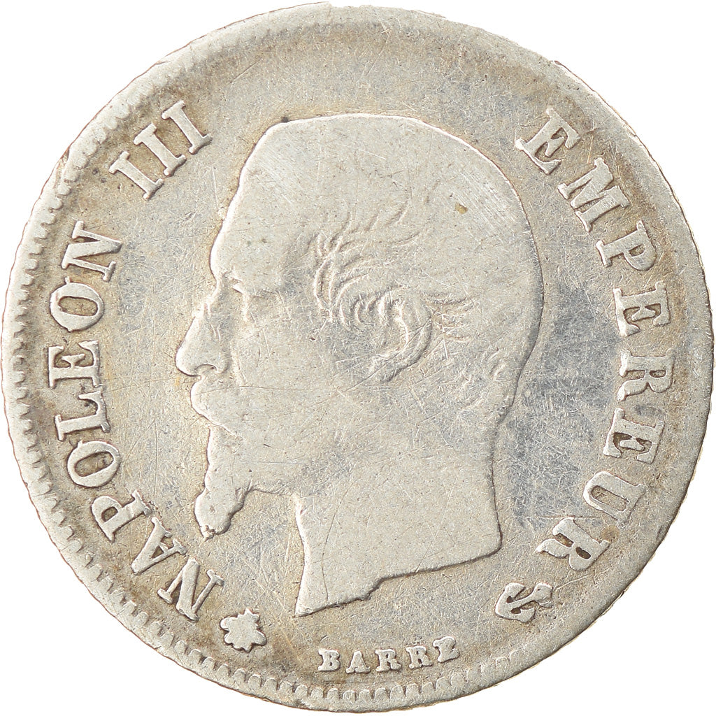Moneda, Francia, Napoleon III, Napoléon III, 20 Centimes, 1860, Strasbourg