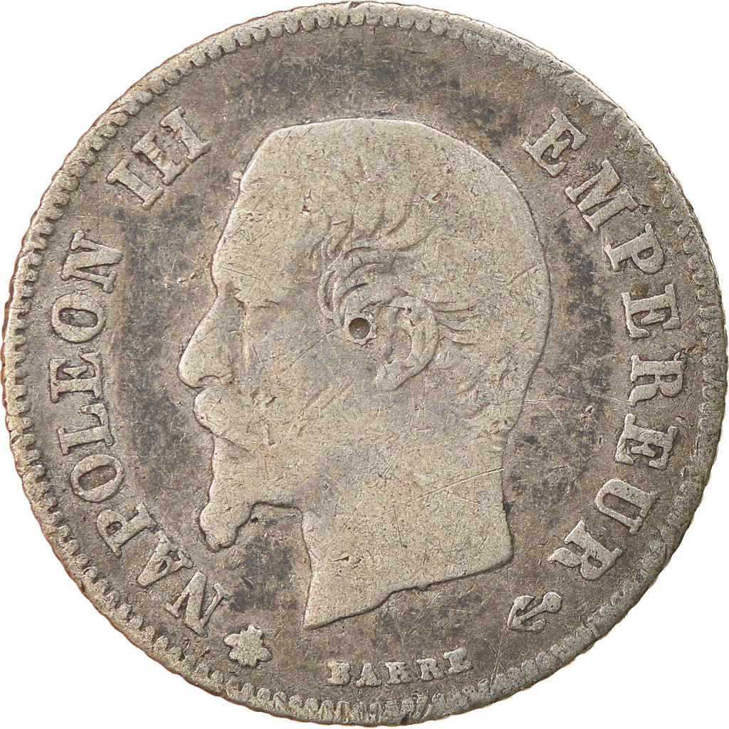 Coin, France, Napoleon III, Napoléon III, 20 Centimes, 1860, Strasbourg