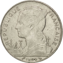 REUNION, 100 Francs, 1969, KM #13, EF(40-45), Nickel, 26.5, Lecompte #106, 8.43