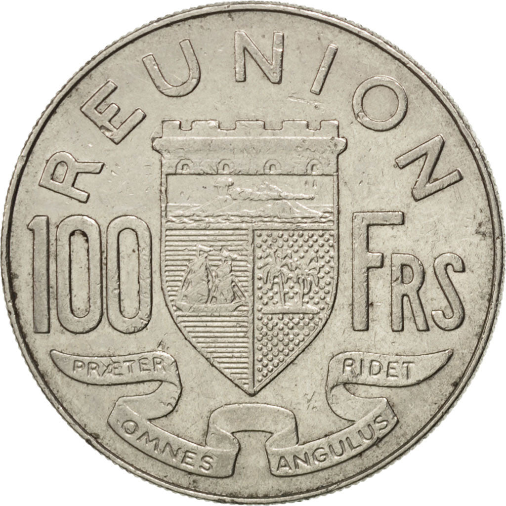 REUNION, 100 Francs, 1969, KM #13, EF(40-45), Nickel, 26.5, Lecompte #106, 8.43