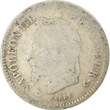 Monnaie, France, Napoleon III, Napoléon III, 20 Centimes, 1867, Paris, B+