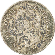Moneda, Francia, Napoleon III, Napoléon III, 20 Centimes, 1867, Paris, BC