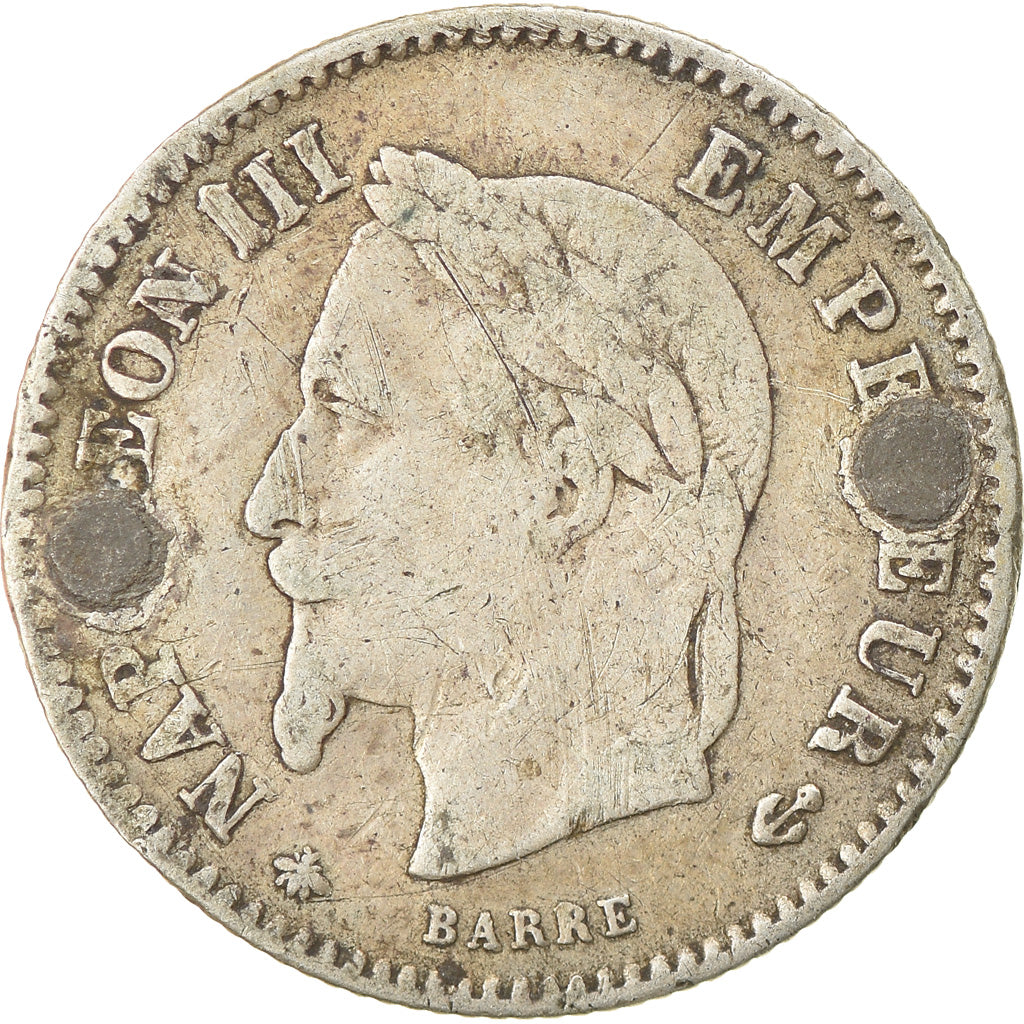 Moeda, França, Napoleon III, Napoléon III, 20 Centimes, 1867, Paris