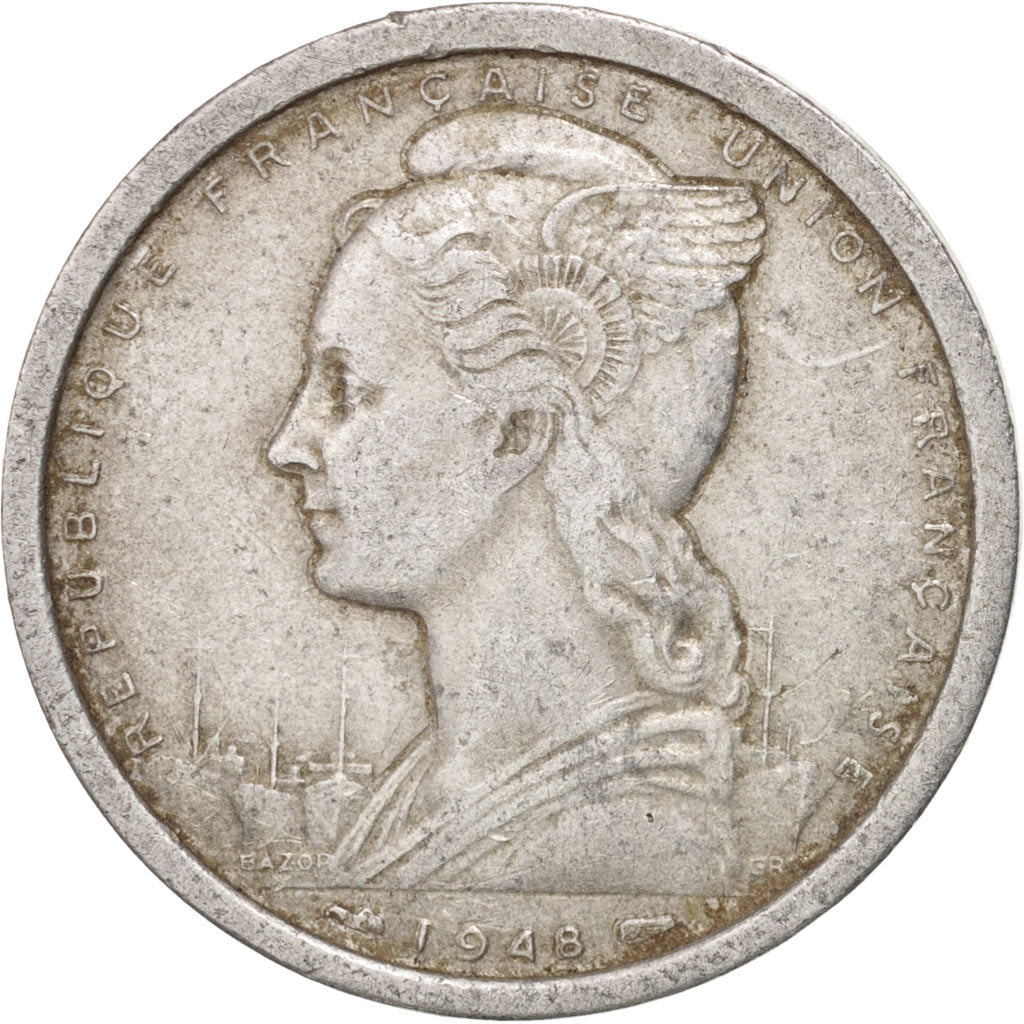 Afrique Occidentale Française, 2 Francs 1948, KM 4
