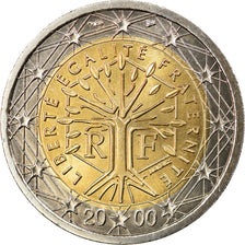France, 2 Euro, 2000, Paris, MS(63), Bi-Metallic, KM:1289