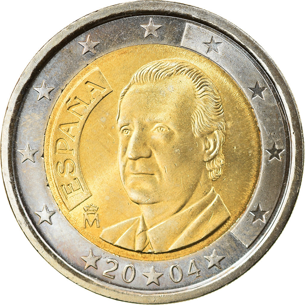 Spagna, 2 Euro, 2004, Madrid, SPL, Bi-metallico, KM:1047