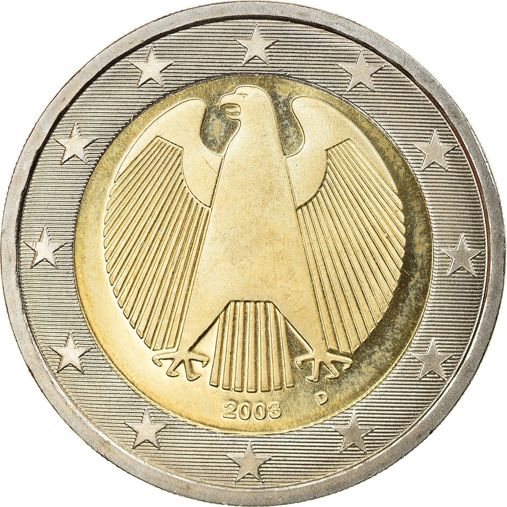 GERMANY - FEDERAL REPUBLIC, 2 Euro, 2003, Munich, Proof, MS(63), Bi-Metallic