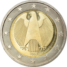 GERMANY - FEDERAL REPUBLIC, 2 Euro, 2003, Munich, Proof, MS(63), Bi-Metallic