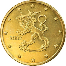 Finland, 50 Euro Cent, 2002, Vantaa, AU(55-58), Brass, KM:103