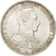 German States, 3 Mark, 1914, Berlin, KM #538, MS(60-62), Silver, 33, 16.64