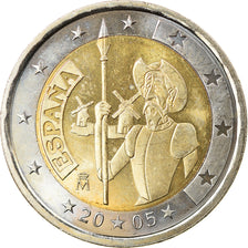 Spain, 2 Euro, Don Quichotte, 2005, Madrid, MS(63), Bi-Metallic, KM:1063