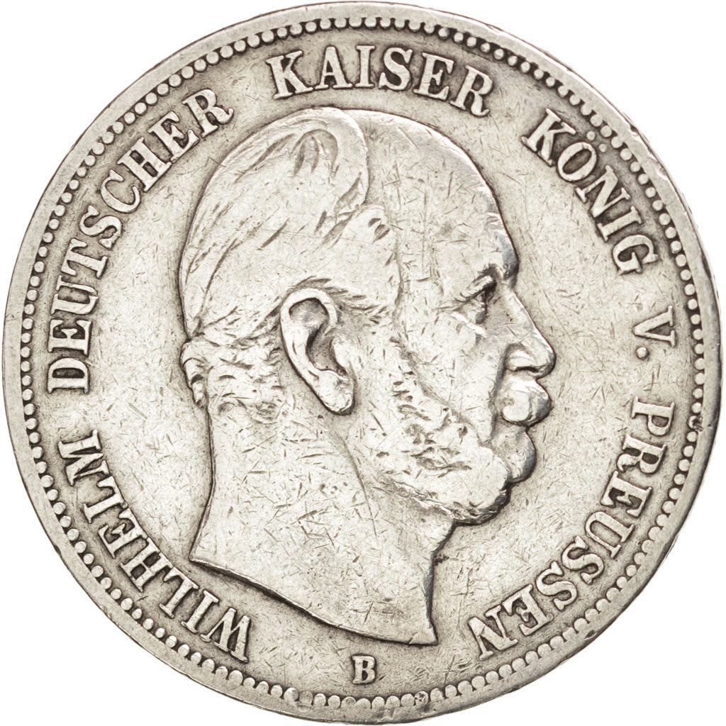 German States, 5 Mark, 1876, Hanovre, KM #503, VF(30-35), Silver, 27.43