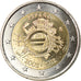 Spain, 2 Euro, 10 ans de l'Euro, 2012, Madrid, MS(63), Bi-Metallic, KM:1252