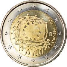 Hiszpania, 2 Euro, Flag, 2015, MS(63), Bimetaliczny