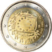 Hiszpania, 2 Euro, Flag, 2015, MS(63), Bimetaliczny