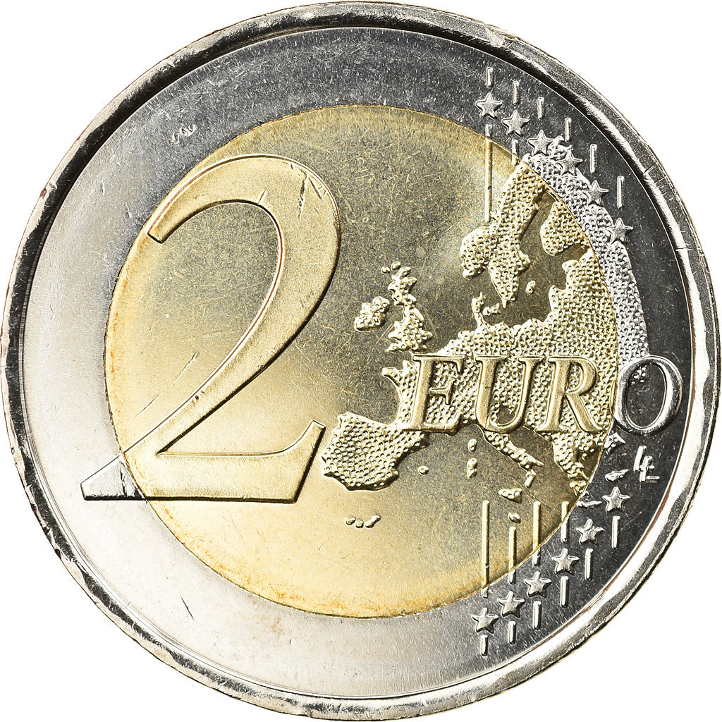 Spain, 2 Euro, 50ème anniversaire de Felipe VI, 2018, MS(63), Bi-Metallic
