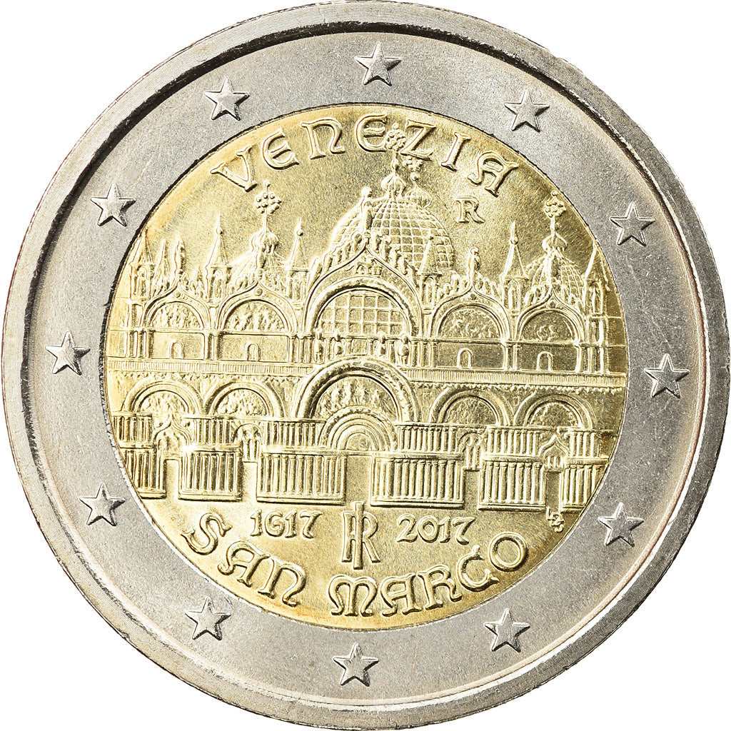Italia, 2 Euro, Basilique Saint Marc, 2017, SPL, Bi-metallico
