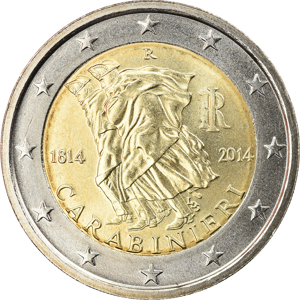 Italy, 2 Euro, Carabinieri, 2014, MS(63), Bi-Metallic