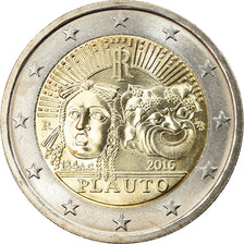 Italy, 2 Euro, Plauto, poète romain, 2016, MS(63), Bi-Metallic