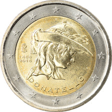 Italy, 2 Euro, Donatello, 2016, MS(63), Bi-Metallic