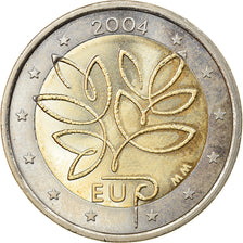 Finland, 2 Euro, EU expansion, 2004, Vantaa, MS(63), Bi-Metallic, KM:114