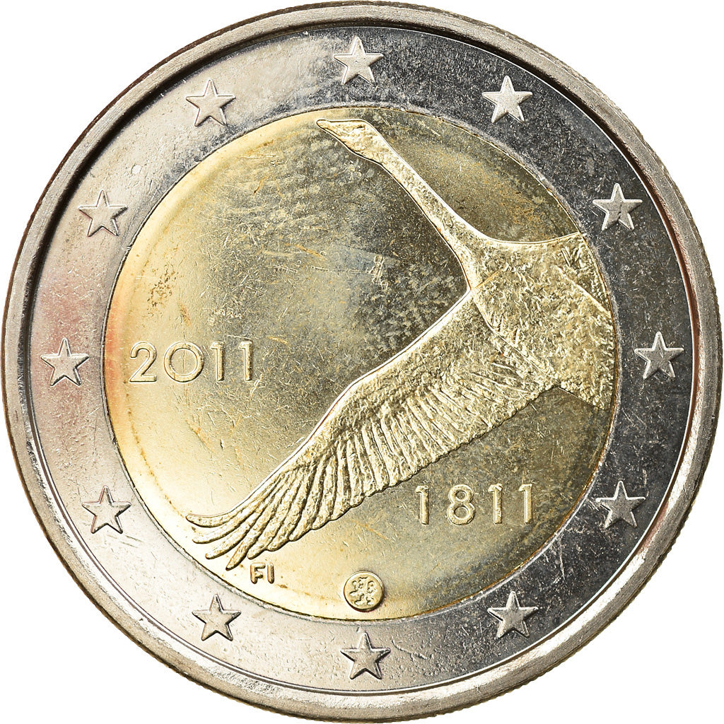 Finland, 2 Euro, Banque, 2011, Vantaa, MS(63), Bi-Metallic, KM:163