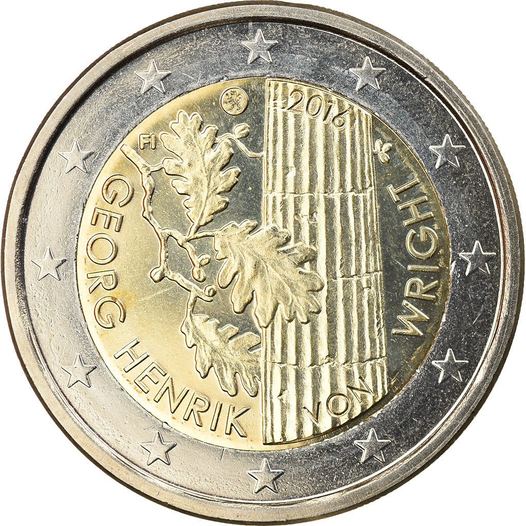 Finland, 2 Euro, Georg Henrik, 2016, Vantaa, MS(63), Bi-Metallic