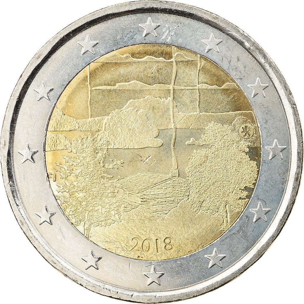 Finlândia, 2 Euro, Culture finlandaise du sauna, 2018, Vantaa, MS(63)