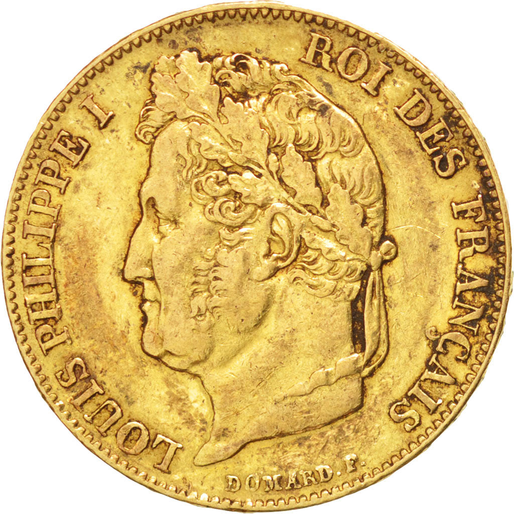 FRANCE, Louis-Philippe, 20 Francs, 1848, Paris, KM #750.1, EF(40-45), Gold,...