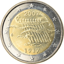 Finland, 2 Euro, 90ème anniversaire de l'Indépendance, 2007, Vantaa, MS(63)