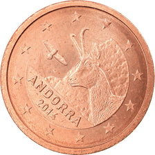 Andorra, 2 Euro Cent, 2014, MS(63), Copper Plated Steel
