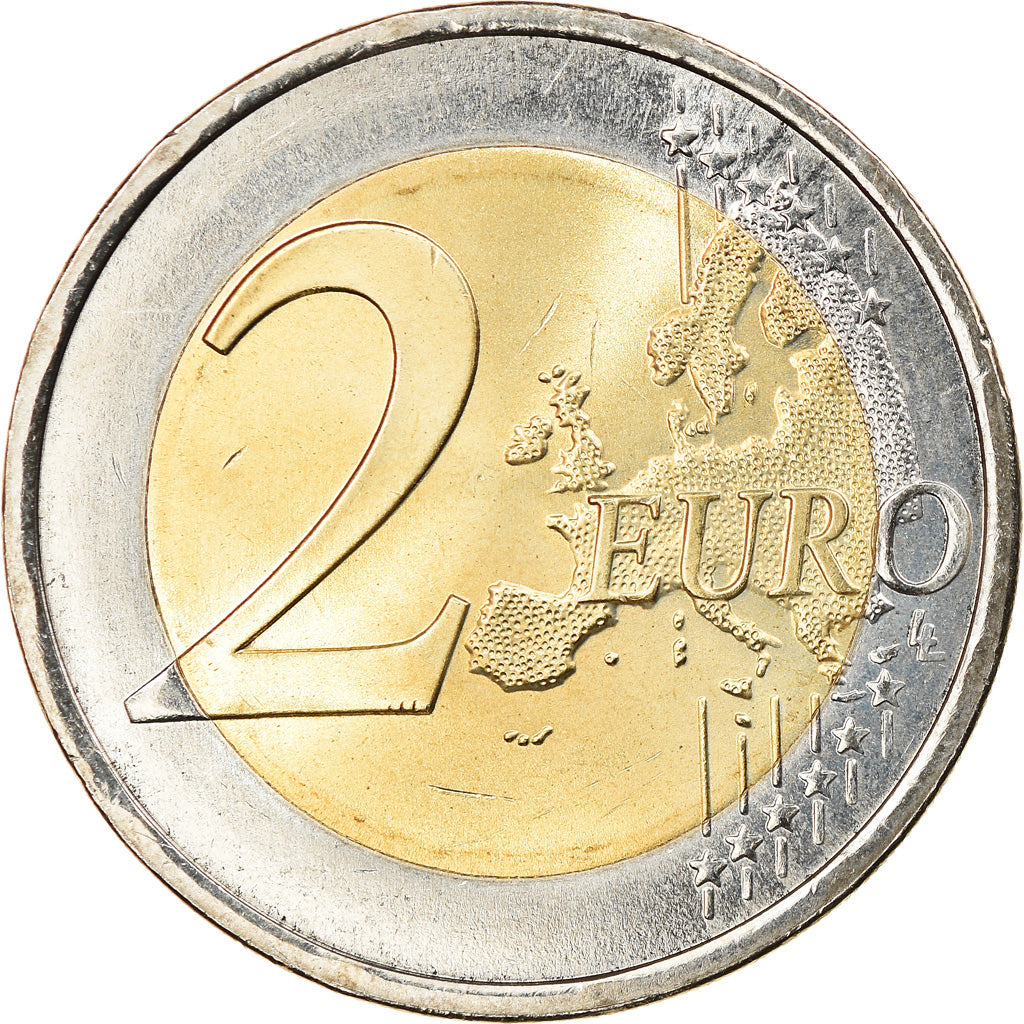 Portugal, 2 Euro, Les Droits de L 'Homme, 2008, Lisbon, MS(63), Bimetaliczny
