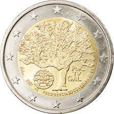 Portugal, 2 Euro, Présidence de l'UE, 2007, Lisbon, MS(63), Bi-Metallic, KM:772