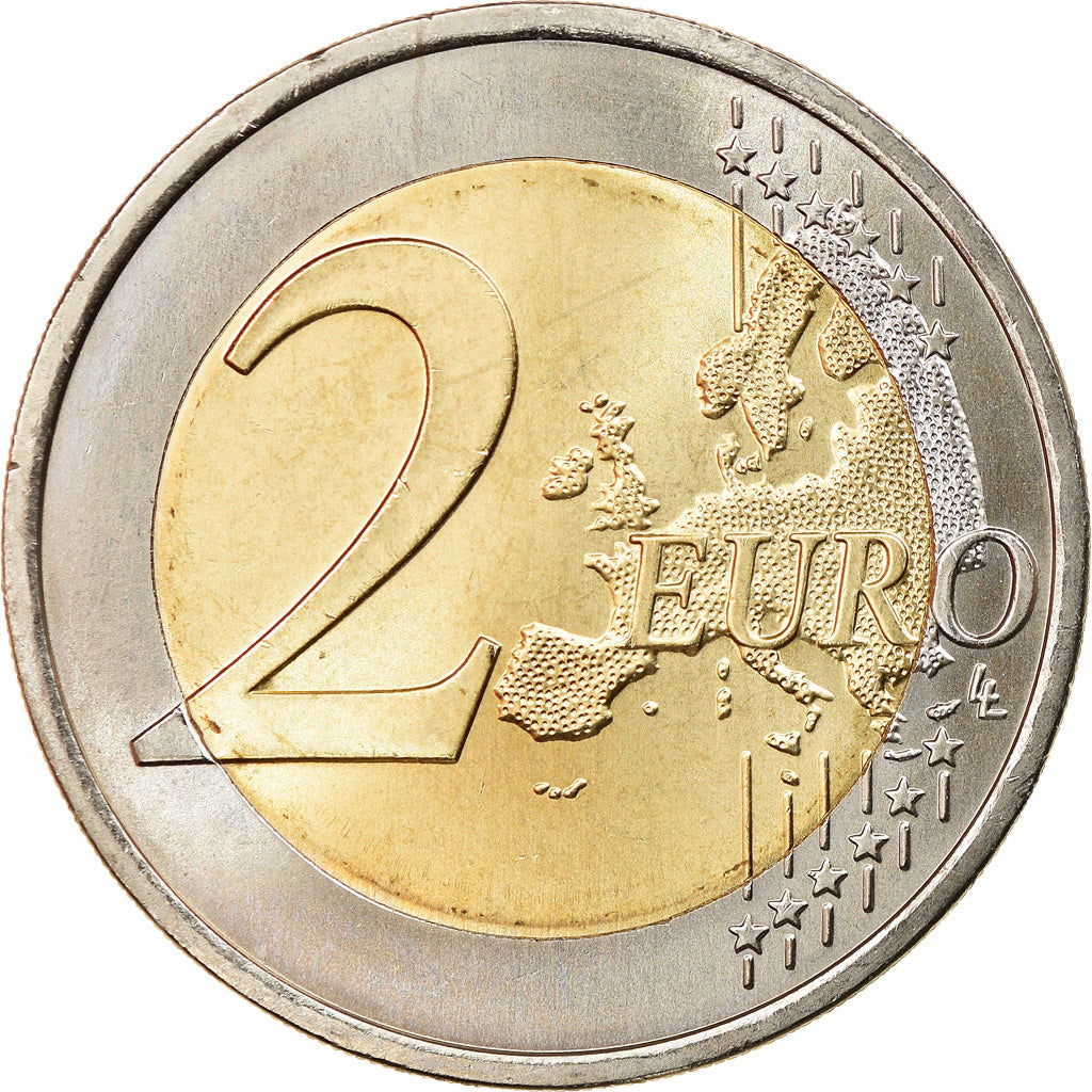 Portugal, 2 Euro, Présidence de l'UE, 2007, Lisbon, MS(63), Bi-Metallic, KM:772