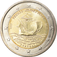 Portugal, 2 Euro, Fernao Mendes Pinto, 2011, Lisbon, UNZ, Bi-Metallic, KM:804