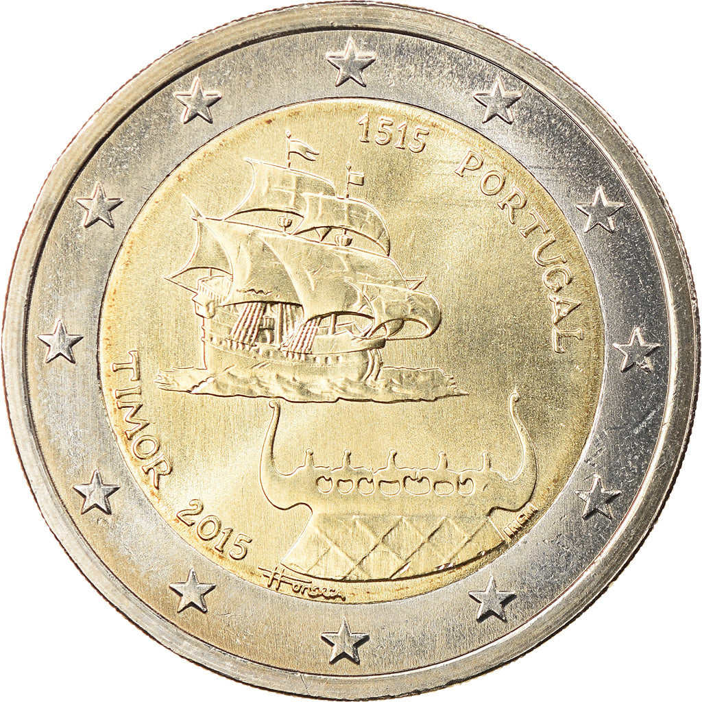 Portugal, 2 Euro, 500 ème anniversaire de la decouverte de Timor, 2015, Lisbon