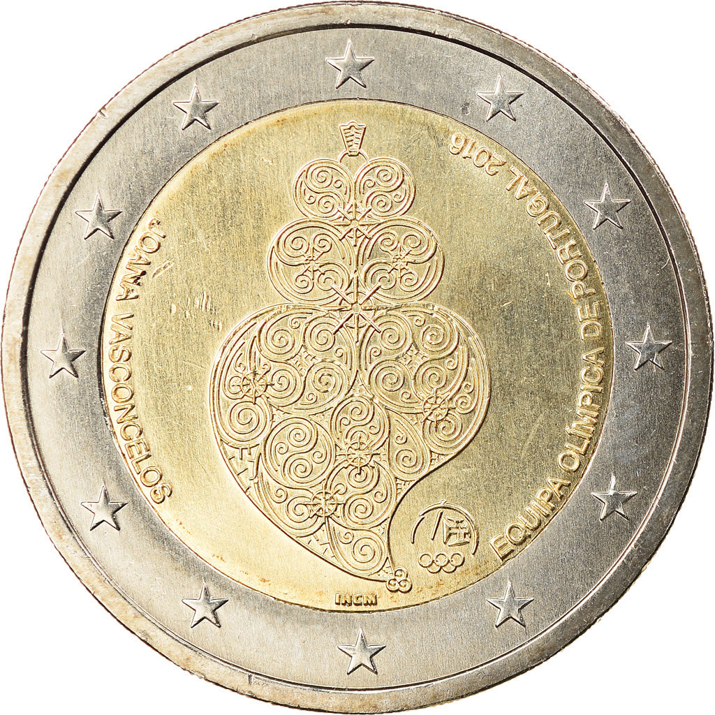 Portugal, 2 Euro, Jeux Olympiques d'été  de Rio, 2016, Lisbon, MS(63)