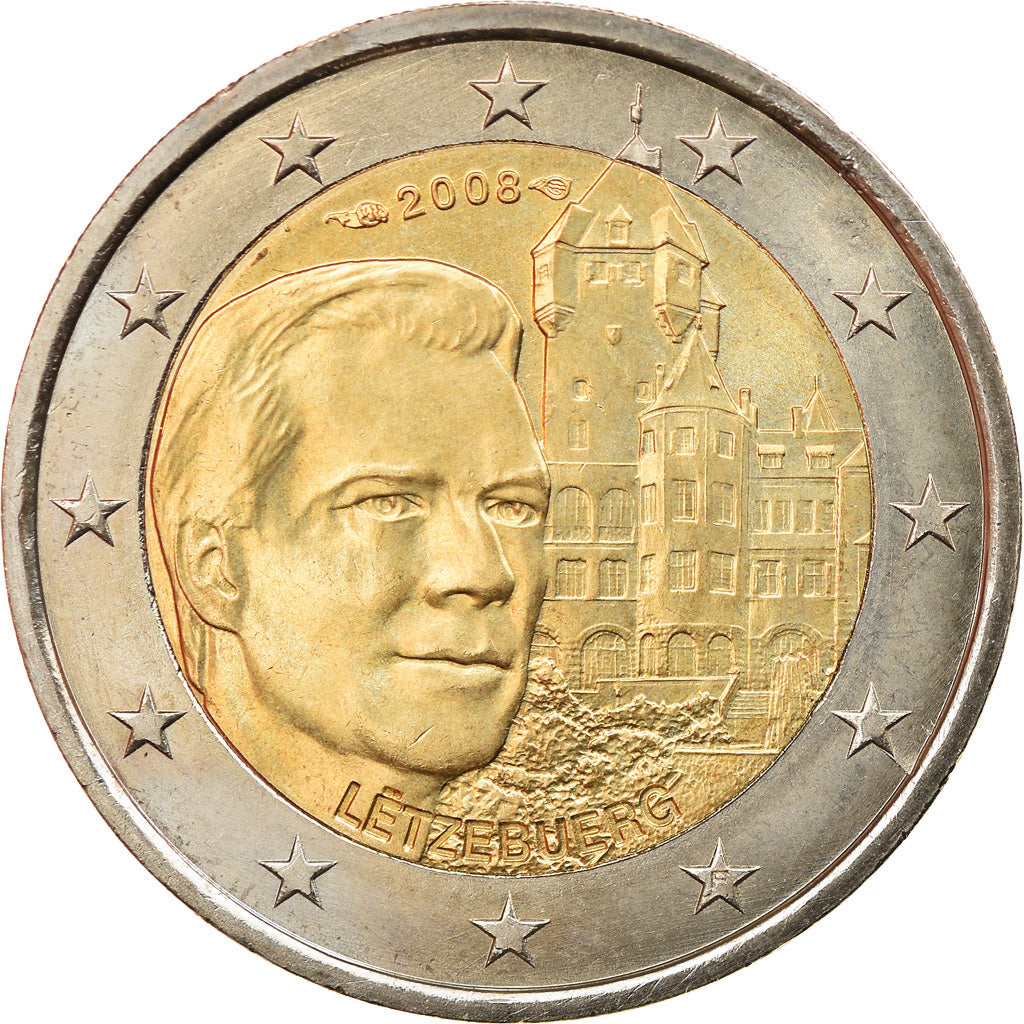 Luxembourg, 2 Euro, Grand-Duc Henri, 2008, Paris, SPL, Bi-Metallic, KM:96