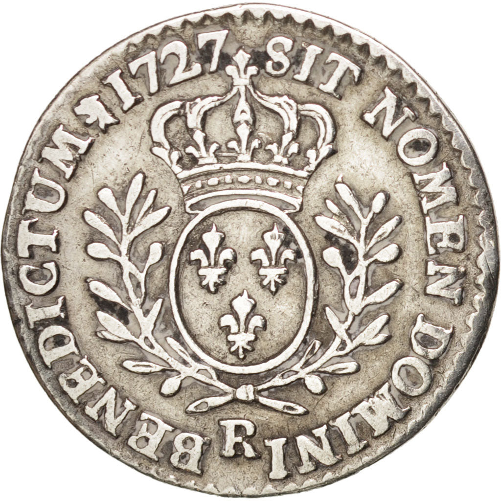 FRANCE, 1/20 Écu  aux branches d'olivier (6 sols), 6 Sols, 1/20 ECU, 1727, Orl,