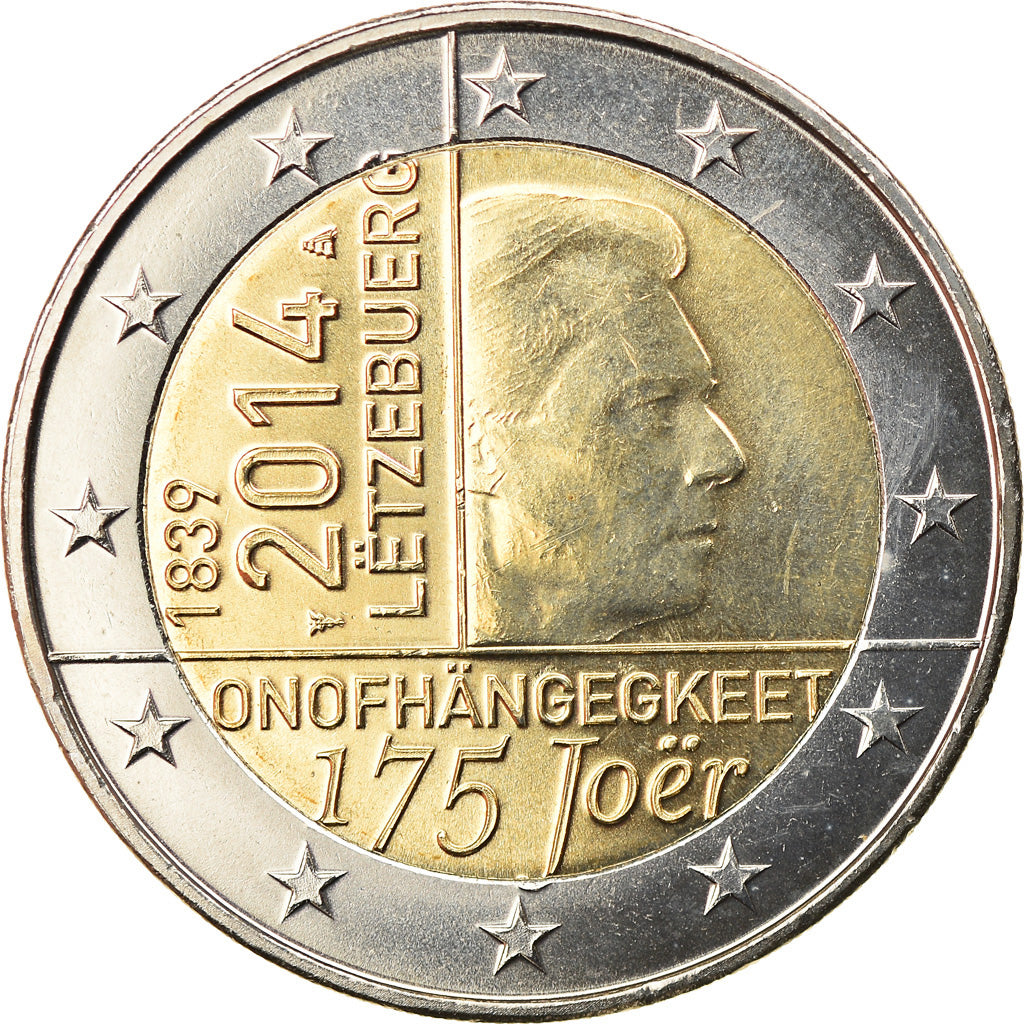 Luxembourg, 2 Euro, 175ème anniversaire de l'indépendance, 2014, Utrecht, SPL