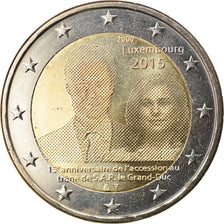 Luxembourg, 2 Euro, 15ème anniversaire de l’accession au trône, 2015