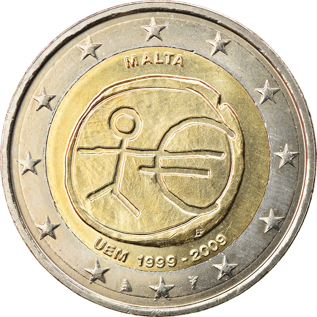 Malta, 2 Euro, EMU, 2009, Paris, MS(63), Bi-Metallic, KM:134