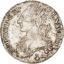 Monnaie, France, Louis XVI, 1/2 Écu, 1/2 ECU, 44 Sols, 1790, Metz, TTB+