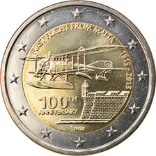 Malte, 2 Euro, 100ème anniversaire du 1er Vol, 2015, Paris, SPL, Bi-Metallic